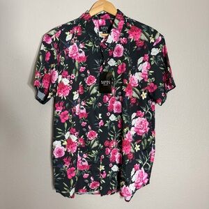 (New) Boohoo Man men’s floral button up